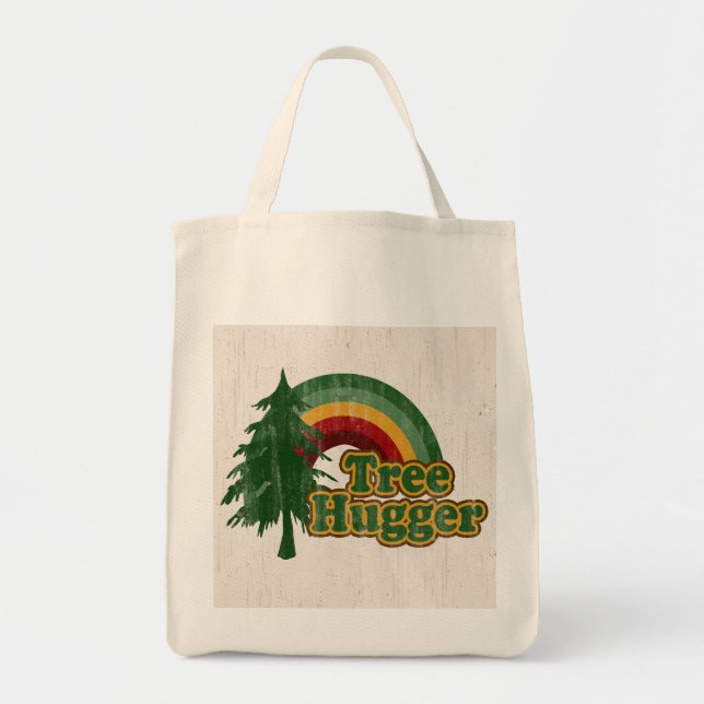 Tote Bag Achats réutilisables de Hugger d'arbre (Devant)