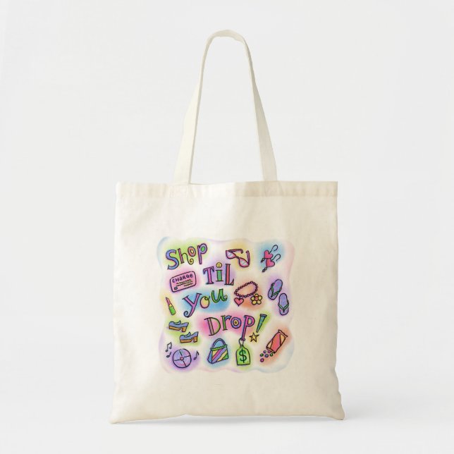 Tote Bag Acheter jusqu'à ce que vous abandonniez fourre-tou (Devant)