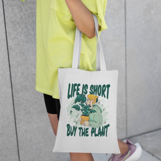 Tote Bag Acheter un devis Plante (Créateur téléchargé)