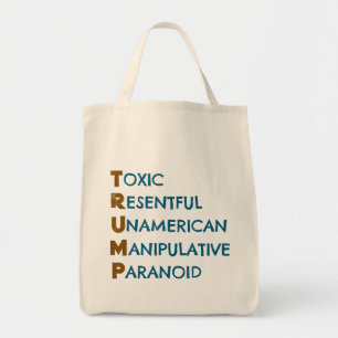 Tote Bag Acronyme anti-Trump personnalisable