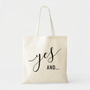 Tote Bag Acteur comique improvisé "Yes And"