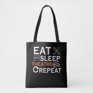 Tote Bag Acteur de théâtre mangeant le Théâtre Sleep Sh