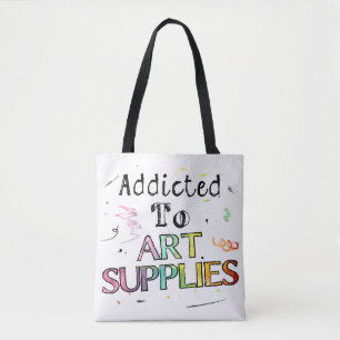 Tote Bag Addicé Aux Fournitures D'Art