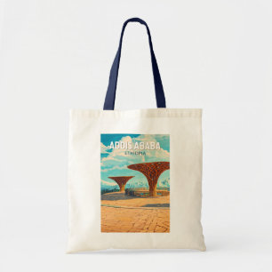 Tote Bag Addis-Abeba Éthiopie Voyage Art Vintage