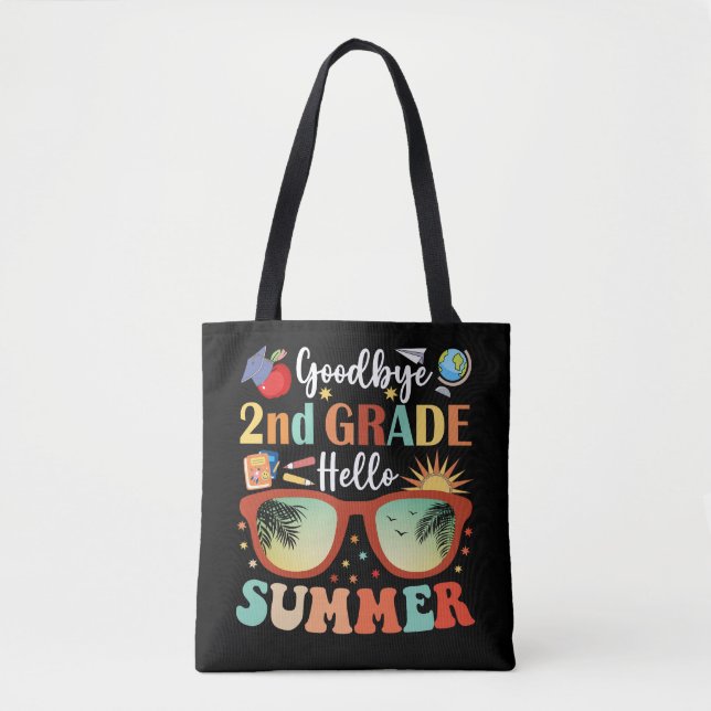 Tote Bag Adieu 2e année Bonjour été (Devant)