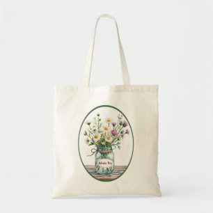 Tote Bag Admin Pro Fleurs sauvages dans Mason Jar Cadeau