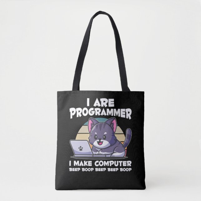 Tote Bag Administrateur informatique humour étudiant en inf (Devant)
