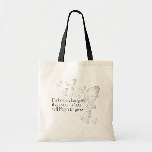 Tote Bag Adopter le changement  (Devant)