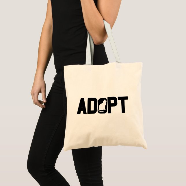 Tote Bag Adopter les animaux (Devant (produit))
