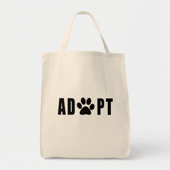 Tote Bag Adopter un animal de compagnie (Devant)