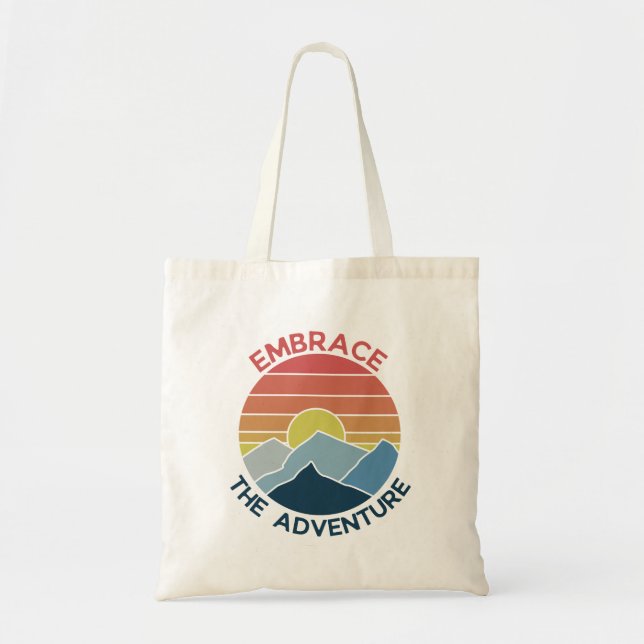 Tote Bag Adoptez l'aventure montagne temps d'aventure (Devant)