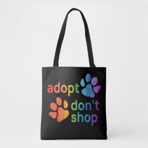 Tote Bag Adoptez Ne pas Acheter Les Pâtes Arc-En-Ciel