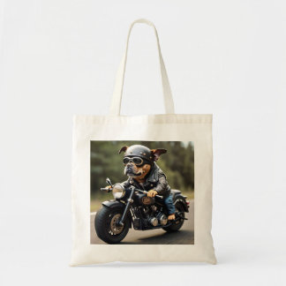 Tote Bag Adorable Biker Chien Fourre-tout