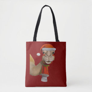 Tote Bag Adorable Chameau mignon portant le chapeau du Père