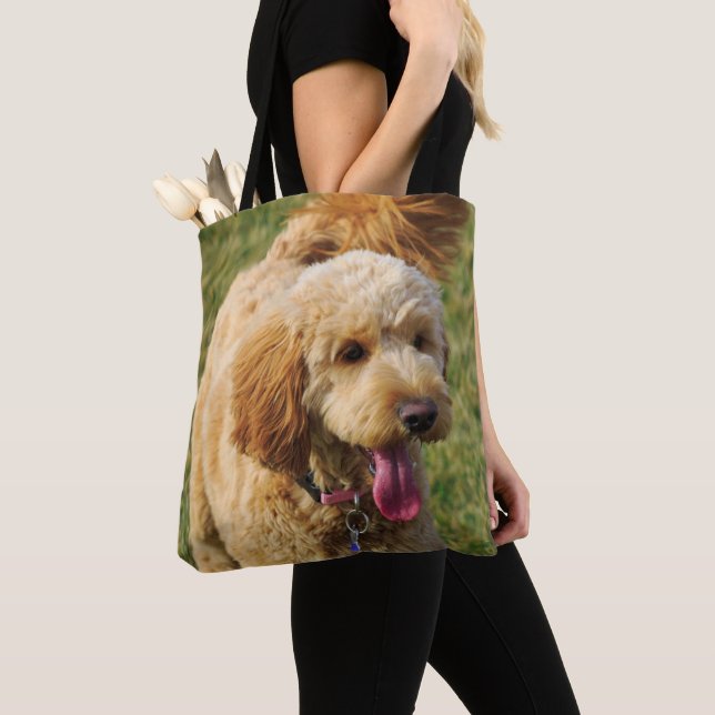 Tote Bag Adorable chien doré (De près)
