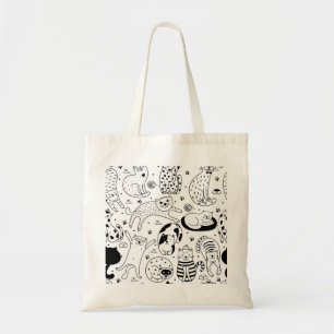 Tote Bag Adorable et Motif de chat mignon