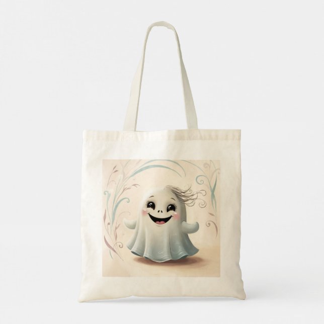 Tote Bag Adorable Ghomajorité ami Halloween Design (Dos)