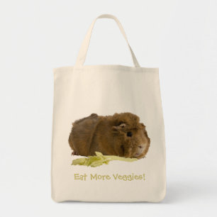 Tote Bag Adorable Guinée Pig Photo Réutilisable Eco Green