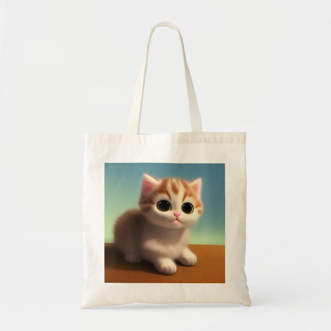 Tote Bag Adorable Kitten (Devant)