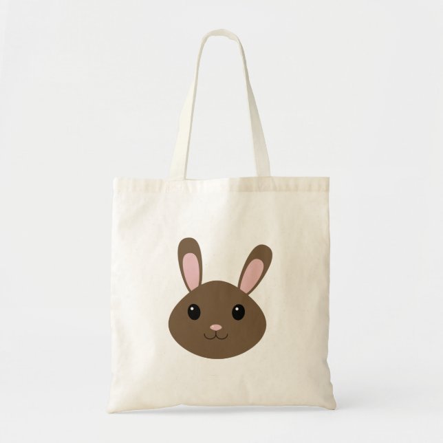 Tote Bag Adorable Lapin Brown (Devant)