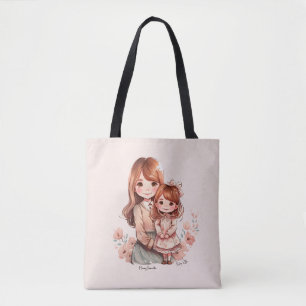 Tote Bag Adorable maman et fille Bond
