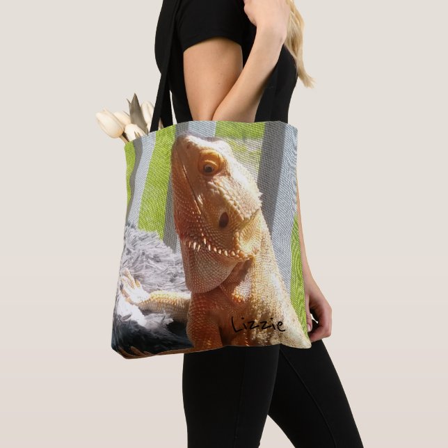 Tote Bag Adorable photo de dragon personnalisé (De près)