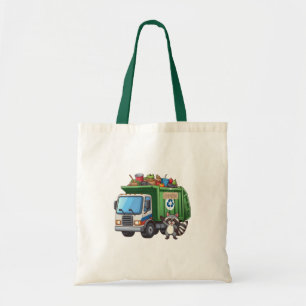 Tote Bag Adorable raton laveur et camion de "nourriture"