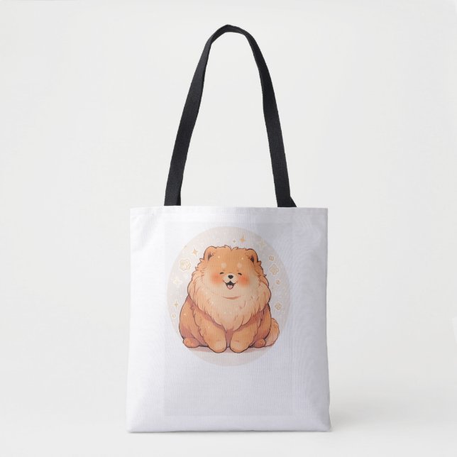 Tote Bag Adorable T-shirt Chow Chow Classic (7) (Devant)