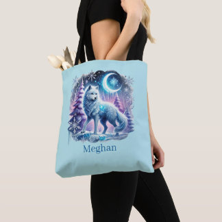 Tote Bag Adorables amateurs de loups saisonniers d'hiver aj