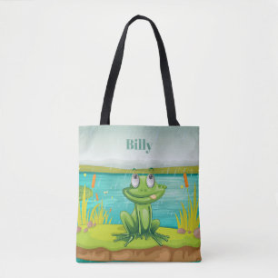 Tote Bag Adorables Amphibian Cute Frog Custom