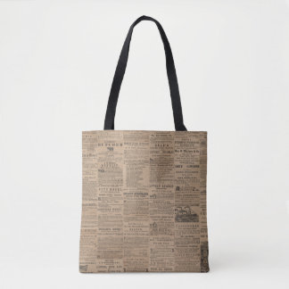 Tote Bag Ads of the Past, NY 1856 Tote