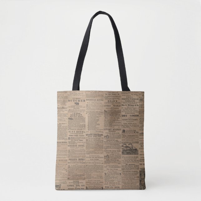 Tote Bag Ads of the Past, NY 1856 Tote (Devant)