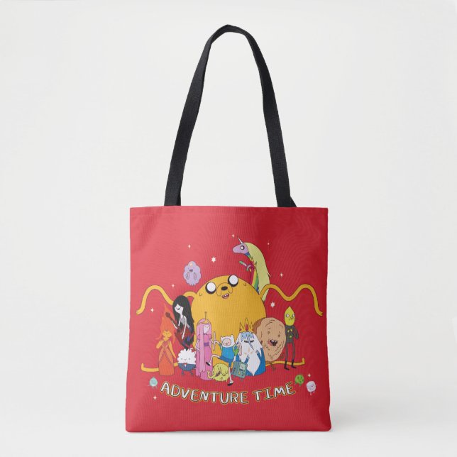 Tote Bag Adventure Time | Large Jake Group Graphic (Devant)