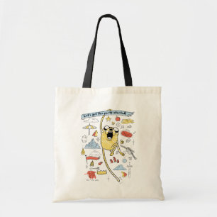 Tote Bag Adventure Time "Party" Jake Sketch