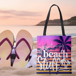 Tote Bag Affaires de plage personnalisées