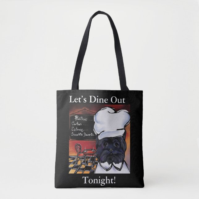 TOTE BAG AFFENPINSCHER          (Devant)