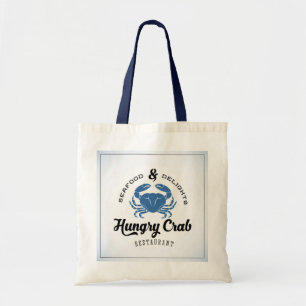 Tote Bag Affiche affamée de restaurant de crabe