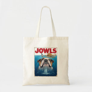 Tote Bag Affiche Cadeau Joues de Bulldog Anglais Sharky