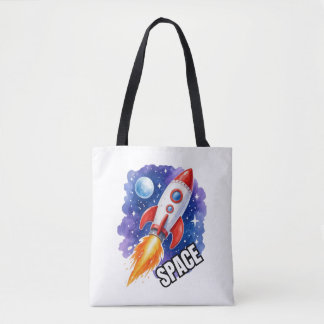 Tote Bag Affiche d'aventure spatiale | L'aventure vous atte