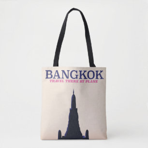 Tote Bag Affiche de Bangkok Wat Poh Travel