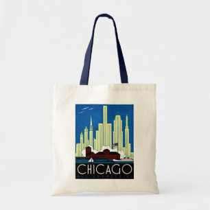Tote Bag Affiche de Chicago de 1930 visites
