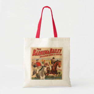 Tote Bag Affiche De Cirque De Jockeys Sur Les Chevaux Qui S
