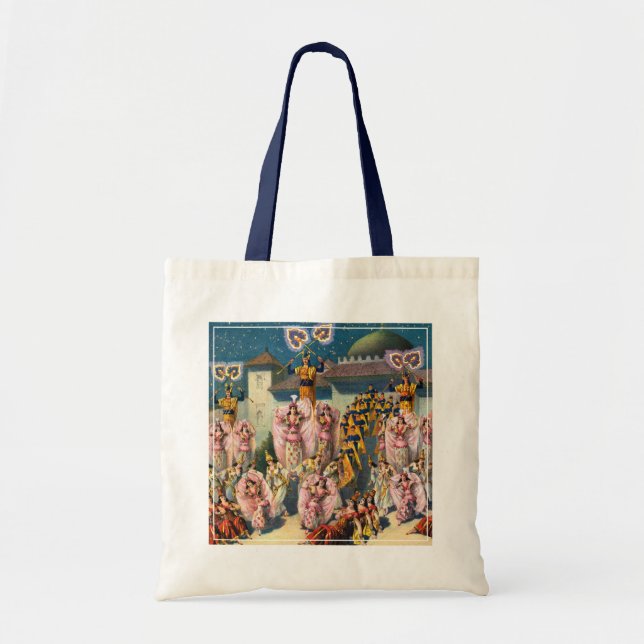 Tote Bag Affiche De Cirque Des Danseurs Avant Le Roi Maure (Devant)