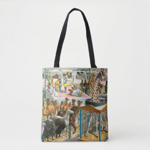Tote Bag Affiche De Cirque Des Personnes De Différentes Nat