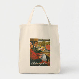 Tote Bag Affiche de détente des chemins de fer britanniques
