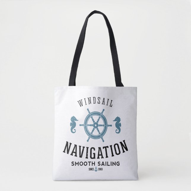 Tote Bag Affiche de navigation de Windsail (Devant)