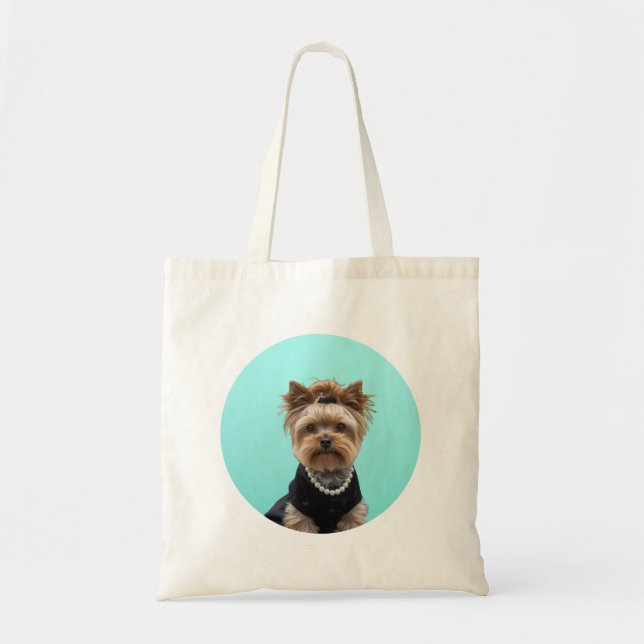 Tote Bag Affiche de petit déjeuner classique Yorkshire Terr (Devant)