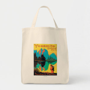 Tote Bag Affiche de touristes - parc national de Yosemite,