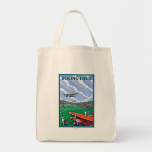 Tote Bag Affiche de Vintage voyage de champ de Boeing