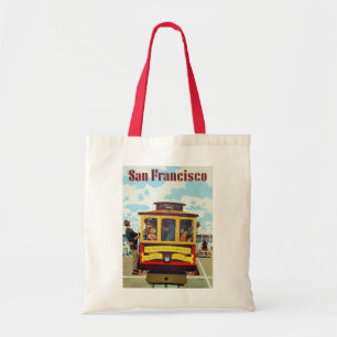 Tote Bag Affiche de Vintage voyage de funiculaire de San